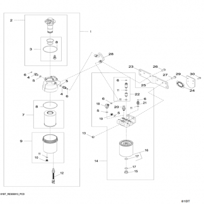 Group 81: Primary Fuel Filter, continued  第81組：燃油初級(jí)濾清器，&amp;ldquo;GM93289,&amp;rdquo;&amp;ldquo;GM93285,&amp;rdquo;&amp;ldquo;GM91650,&amp;rdquo;&amp;ldquo;GM85414,&amp