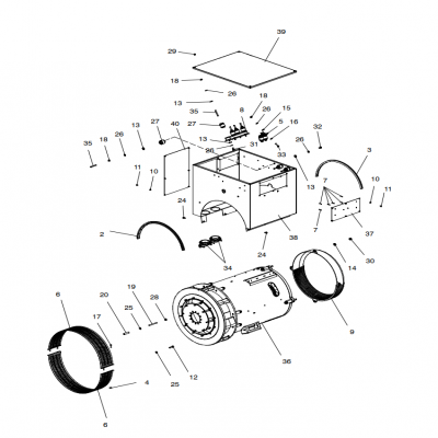 Alternator and Mounting, continued  交流發(fā)電機(jī)和安裝，&amp;ldquo;GM91650,&amp;rdquo;&amp;ldquo;40MDDCA,&amp;rdquo;&amp;ldquo;55MDDCB ,&amp;rdquo;&amp;ldquo;65MDDCC,&amp;rdquo;&a